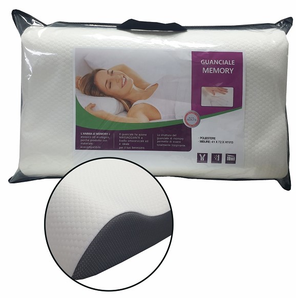 Μαξιλάρι Ύπνου 41x72x12εκ. Ανατομικό 100% Memory Foam (Σετ 4 Τεμάχια) (Υλικό: Foam) - OEM - 5201847046267